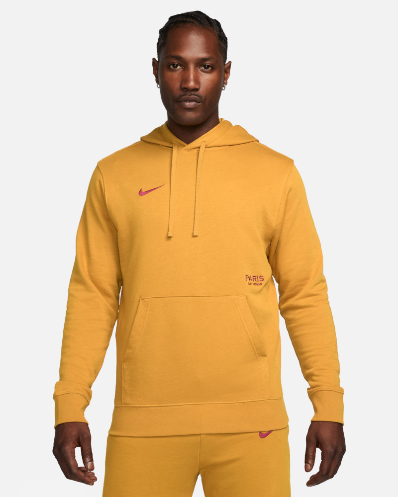 PSG Nike Felpa Cappuccio Hoodie 2023 24 UOMO Pullover Club Giallo - Imagen 7 de 7