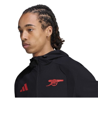 Giacca anti Vento pioggia ARSENAL AFC Tiro Travel Windbreaker Adidas 2026 27 Uomo nero - Rain Jacket  ARSENAL AFC Adidas 2026 27 Tiro Travel Windbreaker Black Mens - Veste imperméable ARSENAL AFC Adidas Tiro Travel 2026/27 Coupe-vent Noir Homme - Regenjacke ARSENAL AFC Adidas 2026 27 Tiro Reise-Windbreaker Schwarz Herren