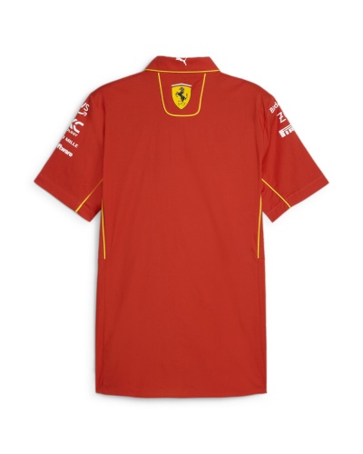 Camicia Maglia Uomo Scuderia Ferrari Team SF Team Shirt Rosso Corsa Motorsport 2024 - Scuderia Ferrari Team SF Team Shirt Men\'s Shirt Red Corsa Motorsport 2024 - Scuderia Ferrari Team SF Team Shirt Maillot Homme Rouge Corsa Motorsport 2024 - Scuderia Ferrari Team SF Teamshirt Herrenshirt Rot Corsa Motorsport 2024