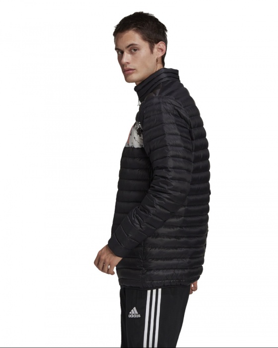 Juventus Turin Adidas Daunenjacke Padded Winterjacke Jacket adidas Herren Juventus Light Down Fußball Jacke (schwarz