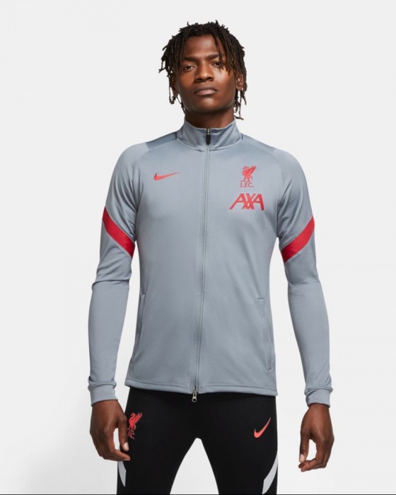 Liverpool Fc Nike Training Suit Jacket Men Grey 2020 21 Dry Strike Knit Ebay