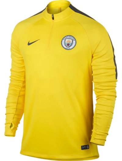 Manchester City Nike Training Tracksuit 2017 Yellow Drill Half Zip Ebay