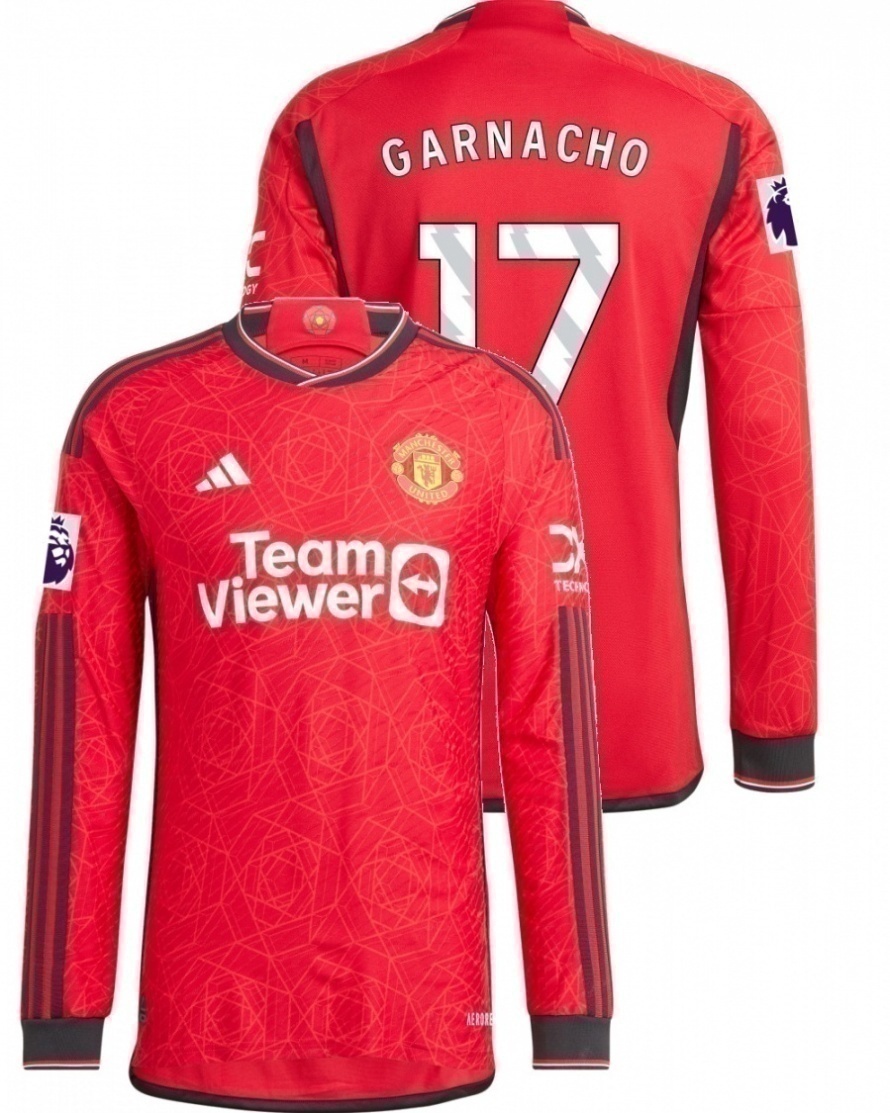 Manchester United Adidas Fussball Trikot Shirt Garnacho 17 LS 2023 24 Home eBay