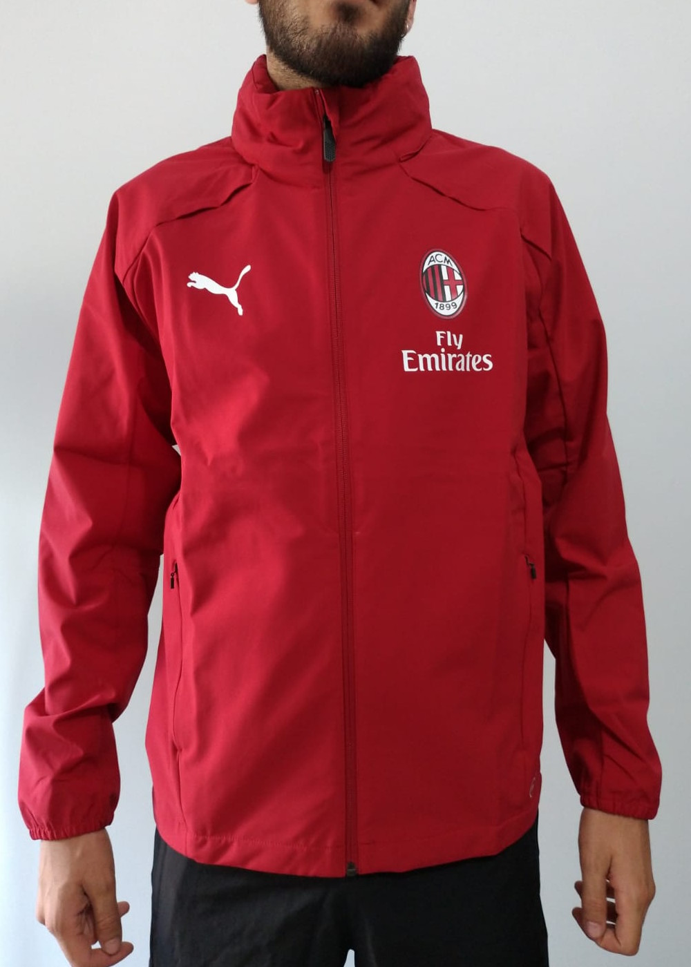 Ac Milan Puma Anorak Regen Abzugshaube Regen rot Regen Abzugshaube Top- 2018 19 24bc33 Ac Milan Puma Anorak Regen Abzugshaube Regen rot Regen Abzugshaube Top- 2018 19 24bc33