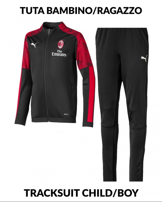 tuta puma bambino nere