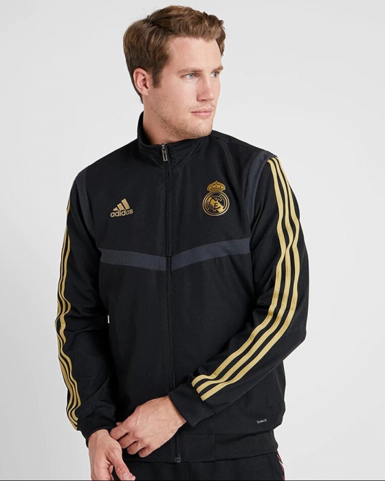 Real Madrid Adidas Giacca Tuta rappresentanza Jacket 2019 20 Uomo Nero |  eBay