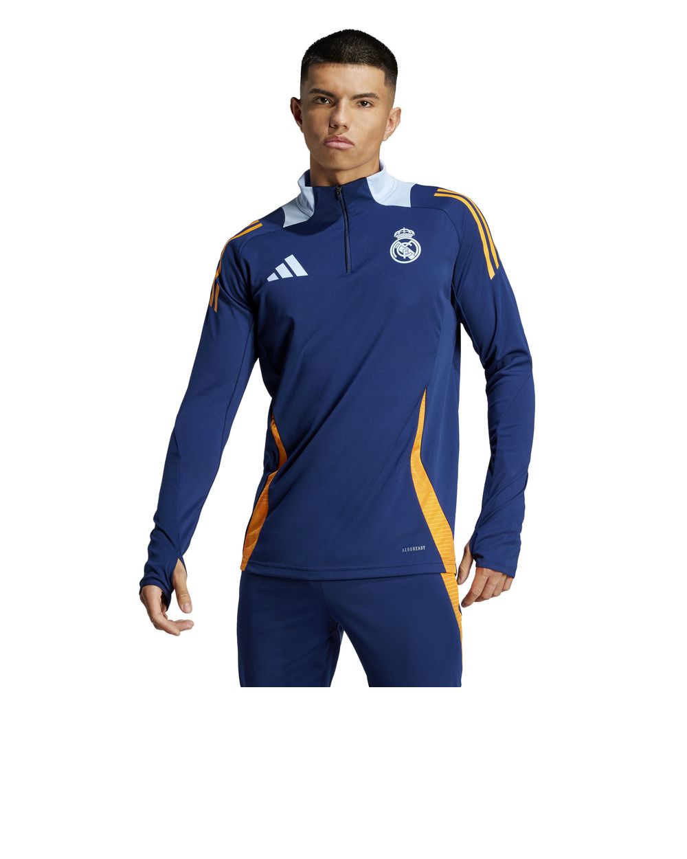 Real Madrid Adidas Training Top Blue 2025 Half Zip