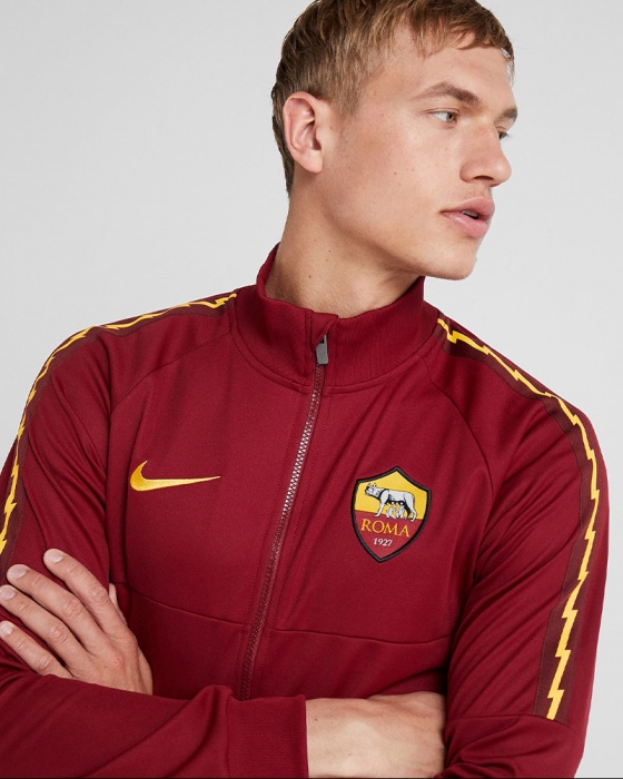 As Roma Nike Pre Match Jacke Jacket 2019 20 Rot L96 Herren Fussball Fussball Fanshop