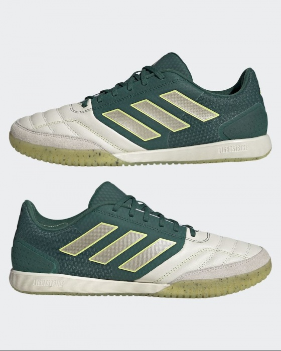 Scarpe Calcio calcetto Adidas futsal Verde Vera pelle Indoor Top Sala