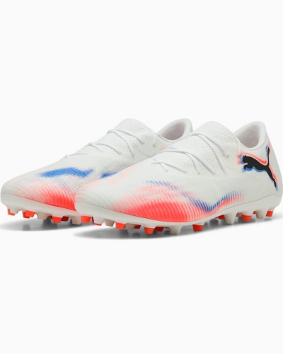 Scarpe Calcio Puma FUTURE 8 MATCH MG LOW Taglio Basso MultiGround Uomo Bianco - Puma FUTURE 8 MATCH MG LOW Men's Low-Cut MultiGround Football Boots White - Chaussures de football basses multi-terrains Puma FUTURE 8 MATCH MG LOW pour homme, blanches - Puma FUTURE 8 MATCH MG LOW Low-Cut MultiGround-Fußballschuhe für Herren, Weiß