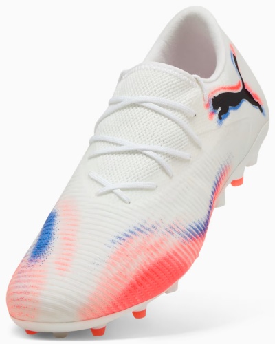 Scarpe Calcio Puma FUTURE 8 MATCH MG LOW Taglio Basso MultiGround Uomo Bianco - Puma FUTURE 8 MATCH MG LOW Men's Low-Cut MultiGround Football Boots White - Chaussures de football basses multi-terrains Puma FUTURE 8 MATCH MG LOW pour homme, blanches - Puma FUTURE 8 MATCH MG LOW Low-Cut MultiGround-Fußballschuhe für Herren, Weiß