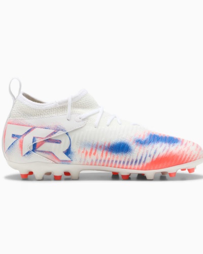 Scarpe Calcio Puma FUTURE 8 MATCH MG MultiGround BAMBINO JUNIOR Bianco - Football Boots Puma FUTURE 8 MATCH MG MultiGround for Kids and Juniors White - Chaussures de football Puma FUTURE 8 MATCH MG MultiGround pour enfants et juniors, blanches - Fußballschuhe Puma FUTURE 8 MATCH MG MultiGround für Kinder und Junioren Weiß