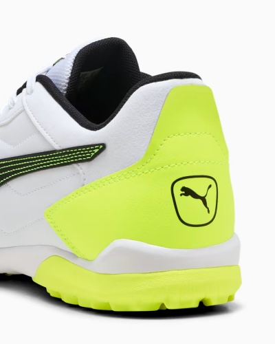 Scarpe Calcio CALCETTO Puma Pressing IV Turf Trainers uomo Bianco Giallo - Football boots Puma Pressing IV Turf Trainers Mens White Yellow - Chaussures de football Puma Pressing IV Turf Trainers Homme Blanc Jaune - Fußballschuhe Puma Pressing IV Turf Trainer Herren Weiß Gelb