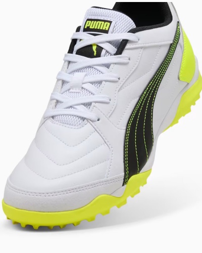 Scarpe Calcio CALCETTO Puma Pressing IV Turf Trainers uomo Bianco Giallo - Football boots Puma Pressing IV Turf Trainers Mens White Yellow - Chaussures de football Puma Pressing IV Turf Trainers Homme Blanc Jaune - Fußballschuhe Puma Pressing IV Turf Trainer Herren Weiß Gelb