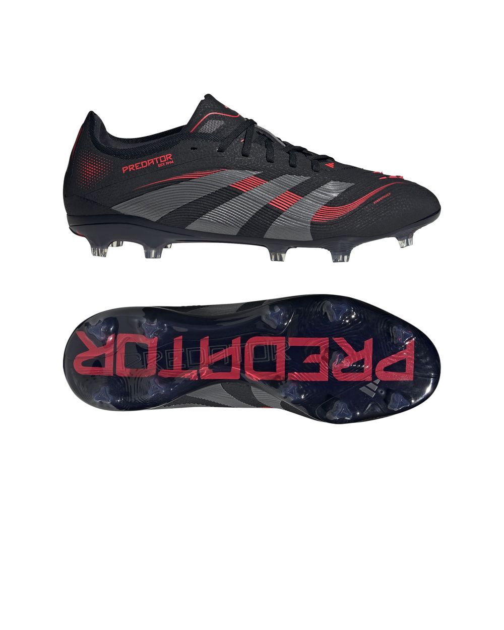 Scarpe Calcio Adidas Predator PRO FG Nero Rosso Firm Ground FG - Imagen 13 de 15