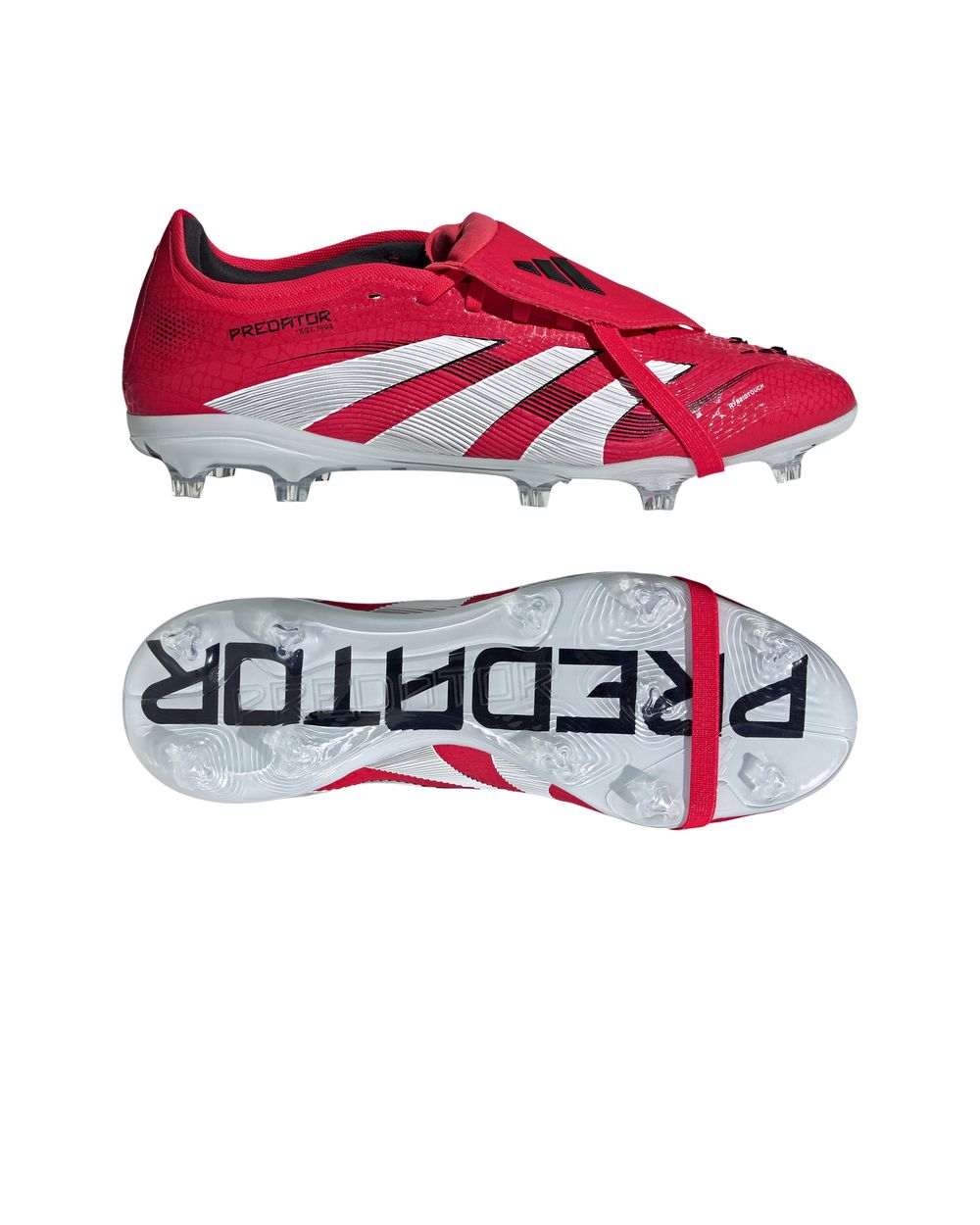 Scarpe Calcio Adidas Rosso FG MG Predator Pro Fold-Over Tongue Firm Ground - Foto 13 di 18