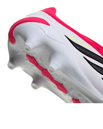 Scarpe da calcio Adidas Predator League Artificial Grass AG Bianco Rosso Nero - Football Boots Adidas Predator League Artificial Grass AG White Red Black - Chaussures de football Adidas Predator League Artificial Grass AG Blanc Rouge Noir - Adidas Predator League Fußballschuhe für Kunstrasen (AG) Weiß Rot Schwarz