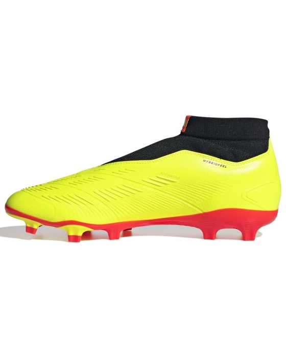Scarpe Calcio Adidas Predator League Laceless FG firm Ground Uomo Giallo Nero Rosso - Football boots cleats Adidas Predator League Laceless FG Firm Ground Mens  Yellow Black Red - Chaussures de football bottes Adidas Predator League sans lacets, terrain ferme, pour homme, jaune, noir et rouge - Adidas Predator League Laceless FG Fußballschuhe für festen Boden, Herren, Gelb, Schwarz, Rot