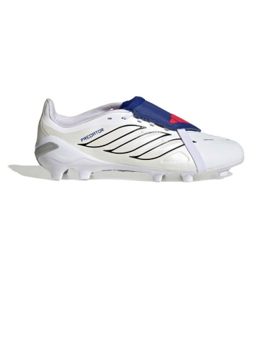Scarpe da calcio ADIDAS Predator League Fold-Over Tongue Firm Ground Kids Bianco - Football Boots cleats ADIDAS Predator League Fold-Over Tongue Firm Ground Kids White - Chaussures de football bottes ADIDAS Predator League, languette repliable, terrain ferme, enfant, blanches - Fußballschuhe mit Stollen ADIDAS Predator League Fold-Over Tongue Firm Ground Kinder Weiß