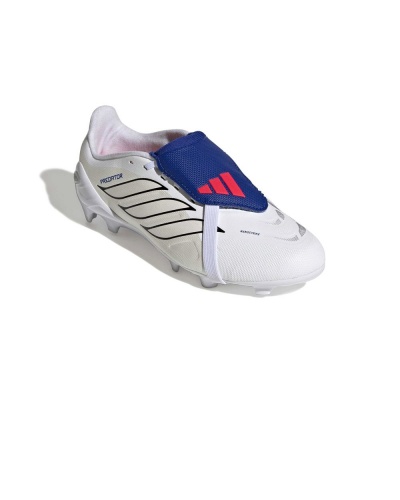 Scarpe da calcio ADIDAS Predator League Fold-Over Tongue Firm Ground Kids Bianco - Football Boots cleats ADIDAS Predator League Fold-Over Tongue Firm Ground Kids White - Chaussures de football bottes ADIDAS Predator League, languette repliable, terrain ferme, enfant, blanches - Fußballschuhe mit Stollen ADIDAS Predator League Fold-Over Tongue Firm Ground Kinder Weiß