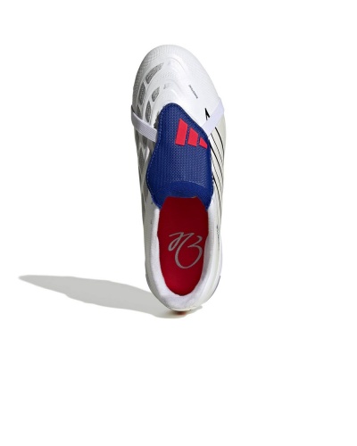 Scarpe da calcio ADIDAS Predator League Fold-Over Tongue Firm Ground Kids Bianco - Football Boots cleats ADIDAS Predator League Fold-Over Tongue Firm Ground Kids White - Chaussures de football bottes ADIDAS Predator League, languette repliable, terrain ferme, enfant, blanches - Fußballschuhe mit Stollen ADIDAS Predator League Fold-Over Tongue Firm Ground Kinder Weiß