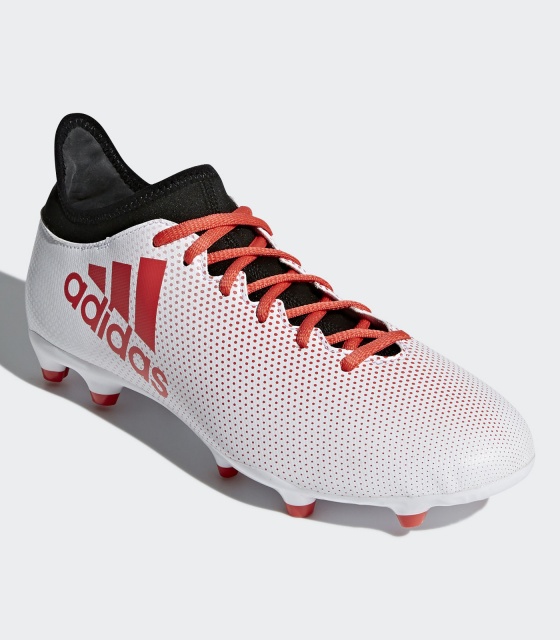 Football boots shoes Adidas Cleats X 17.3 FG Techfit White with sock ... ... Scarpe da Calcio Adidas X 17.3 FG con calzino Uomo 2018 Bianco con calzino techfit ...