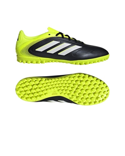 Scarpe Calcetto Adidas Copa Pure 3 Club Turf Uomo Nero Fluo - Football Boots Shoes Adidas Copa Pure 3 Club Turf Mens Fluorescent Black - Chaussures de football Adidas Copa Pure 3 Club Turf pour homme, noir fluorescent - Adidas Copa Pure 3 Club Turf Fußballschuhe für Herren, fluoreszierend schwarz