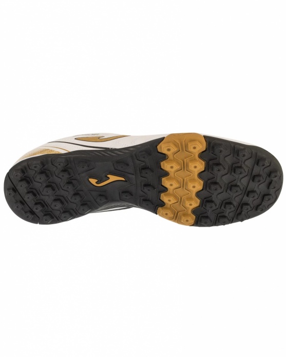 Scarpe Calcetto Joma AGUILA 2502 Turf Bianco oro Uomo - Football boots Shoes Joma AGUILA 2502 Turf White Gold Men - Chaussures de football Joma AGUILA 2502 Turf Blanc Or Homme - Fußballschuhe Joma AGUILA 2502 Turf Weiß Gold Herren