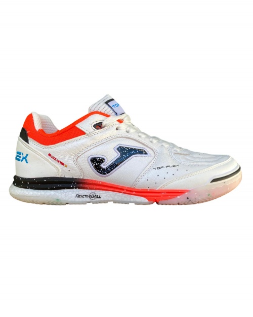 Scarpe Calcetto Joma Top Flex 2532 Indoor sala Futsal vera pelle Uomo Bianco - Futsal Football boots Joma Top Flex 2532 Indoor Real Leather Men White - Chaussures de football futsal Joma Top Flex 2532 Indoor Real Leather Homme Blanc - Futsal-Fußballschuhe Joma Top Flex 2532 Indoor Echtleder Herren Weiß