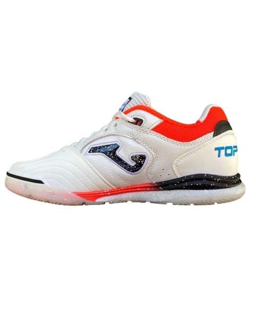 Scarpe Calcetto Joma Top Flex 2532 Indoor sala Futsal vera pelle Uomo Bianco - Futsal Football boots Joma Top Flex 2532 Indoor Real Leather Men White - Chaussures de football futsal Joma Top Flex 2532 Indoor Real Leather Homme Blanc - Futsal-Fußballschuhe Joma Top Flex 2532 Indoor Echtleder Herren Weiß