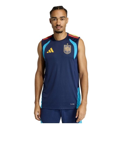 MAGLIA Allenamento smanicato canotta SPAGNA FEF Adidas Tiro 26 uomo Mondiali 2026 Blue Navy - SPAIN FEF Adidas Tiro 26 Men's Sleeveless Training Jersey 2026 World Cup ClimaCool Navy Blue - ESPAGNE FEF Adidas Tiro 26 Maillot d'entraînement sans manches pour homme Coupe du Monde 2026 ClimaCool Bleu marine - SPANIEN FEF Adidas Tiro 26 Herren-Trainingsshirt ärmellos WM 2026 ClimaCool Marineblau