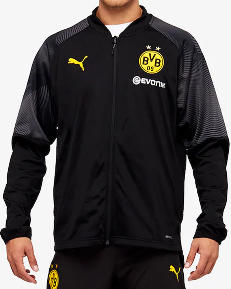 Borussia Dortumund BvB Puma pre match Jacket Veste Stadium 2019 negro Borussia Dortumund BvB Puma pre match Jacket Veste Stadium 2019 negro