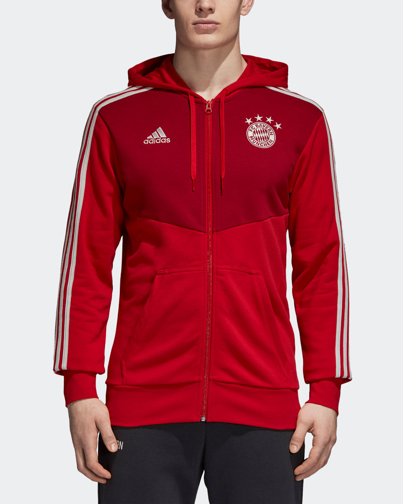 Bayern Monaco Adidas Giacca Felpa Sportiva 2018 19 red Hoodie 3 S Fz cotone Bayern Monaco Adidas Giacca Felpa Sportiva 2018 19 red Hoodie 3 S Fz cotone