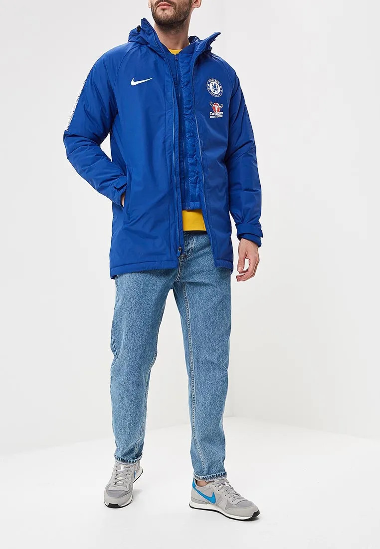 Chelsea London Fc Nike Daunenjacke Padded Winterjacke Jacket Squad Blau 2018 1 | eBay