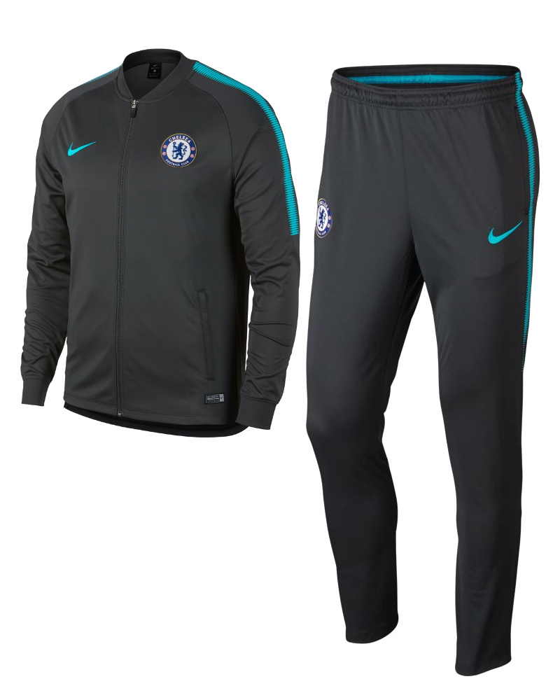 Chelsea Fc Nike Training Tracksuit anthracite Dry Squad knit 2017 18 | eBay