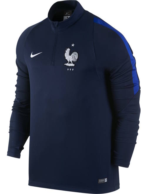 Drill Top Francia France Nike Training Sweatshirt Felpa EUR 2016 stretch Men | eBay