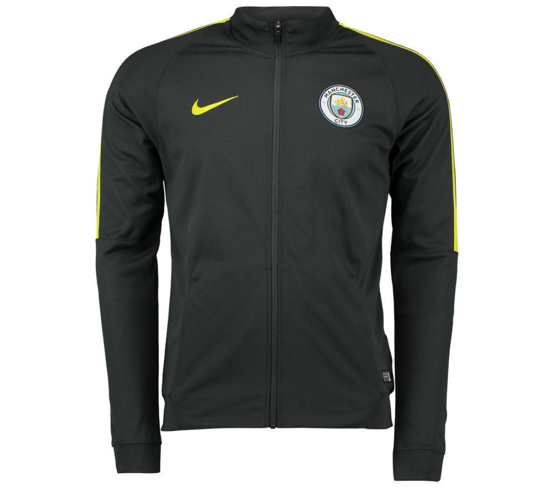 Manchester City Nike Training Jacket Grey Squad Dry knit 2016 17 | eBay