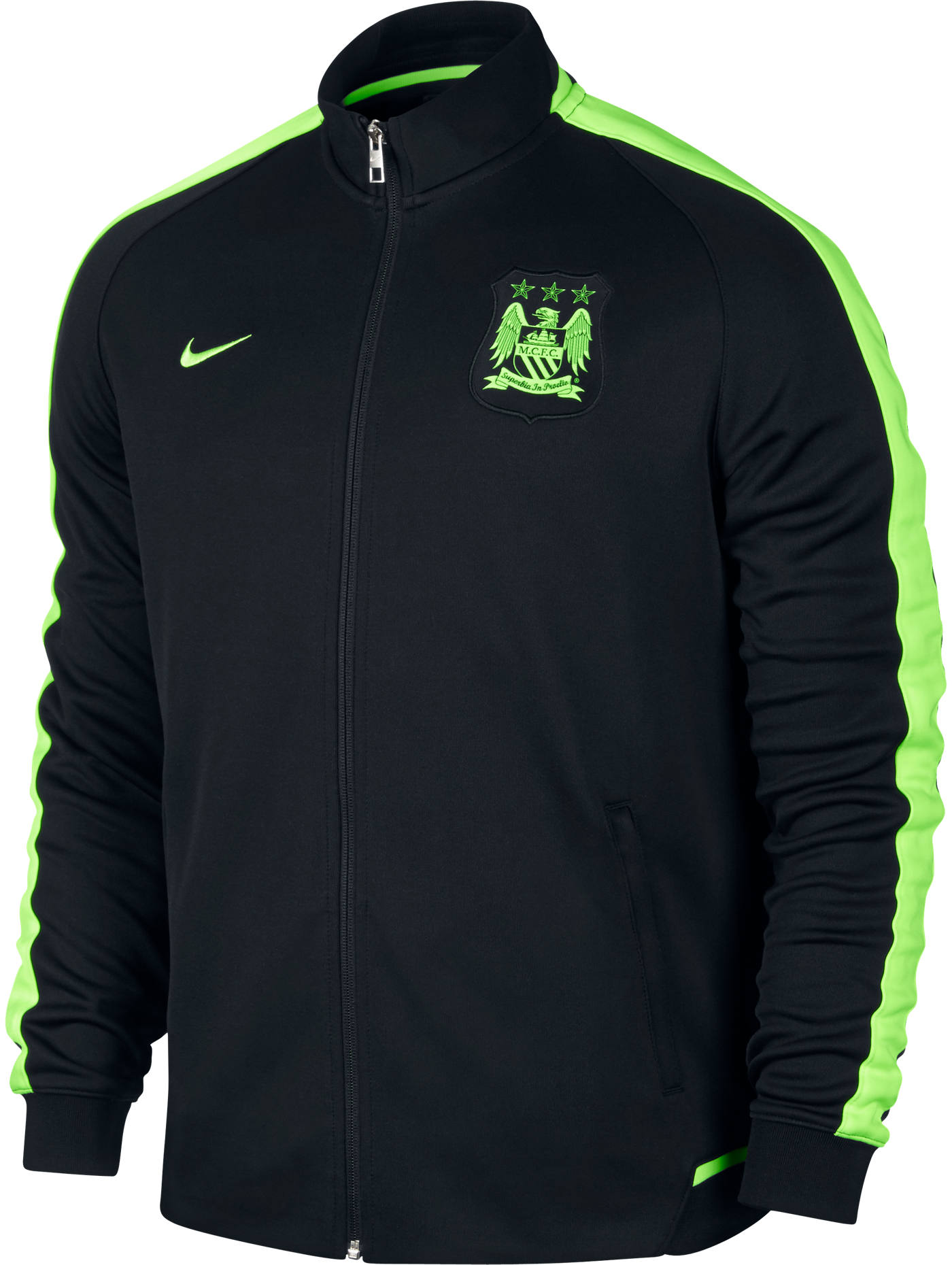 Authentic N98 Manchester City Nike Training Jacke Jacket Schwarz 2015 ...