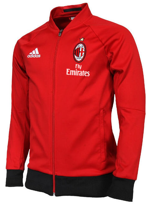 Anthem Fly Emirates Ac Milan Adidas Training Jacket Homme Rouge 2016 17 ...
