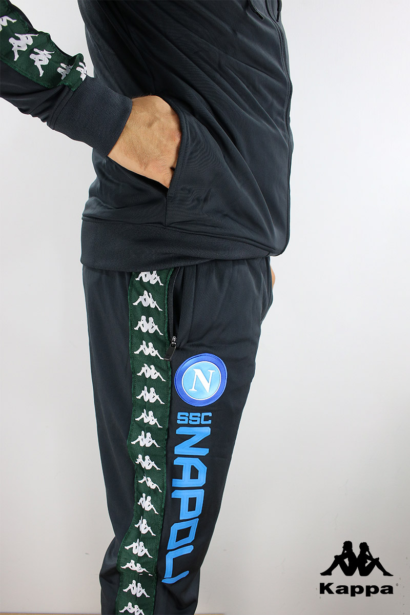 navy blue kappa tracksuit