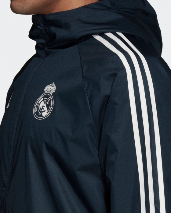 Real Madrid Adidas WindJacke RegenJacke all weather blau