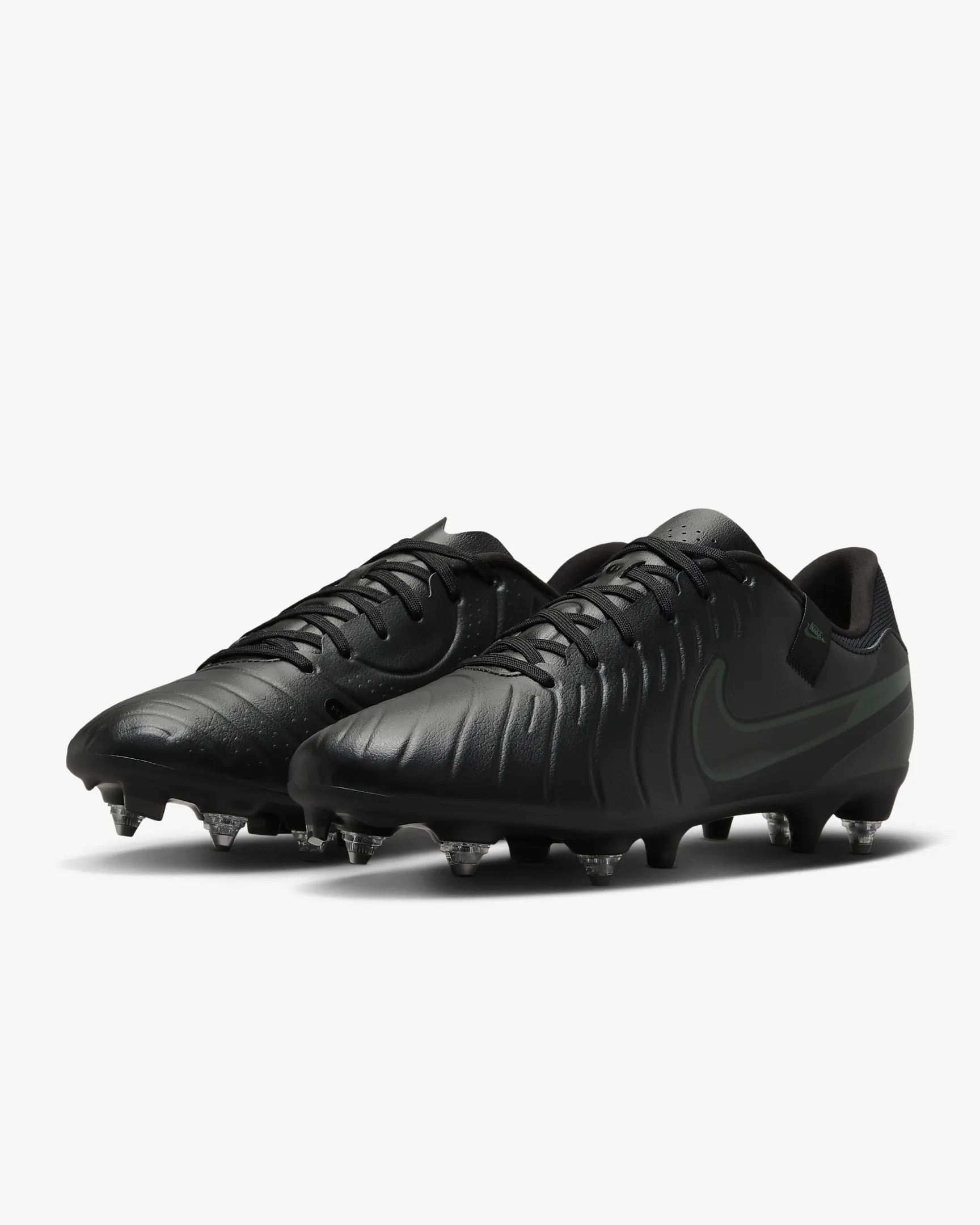 Football FußballSchuhe Nike Tiempo Schwarz Soft Ground SG Legend 10 academy SG - Zdjęcie 13 z 17