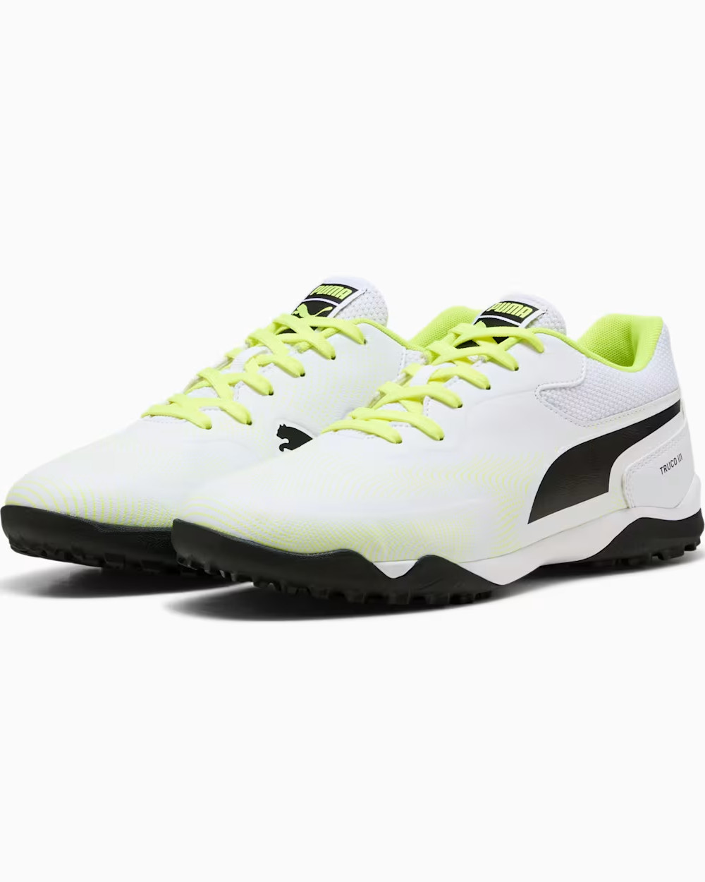 Scarpe Calcio Calcetto Puma Truco III Turf UOMO Bianco Giallo - Picture 9 of 21