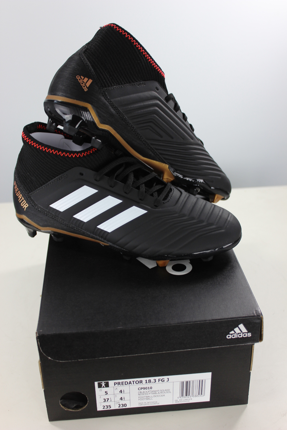 FOOTBALL BOOTS SHOES Adidas Cleats 18.3 FG PREDATOR Boy 2018 Black - £ ...