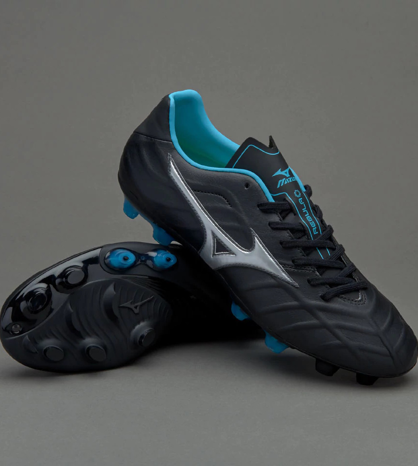 Football schuhe Mizuno FußballSchuhe Rebula V2 MD fg Schwarz Känguru-Leder Football schuhe Mizuno FußballSchuhe Rebula V2 MD fg Schwarz Känguru-Leder